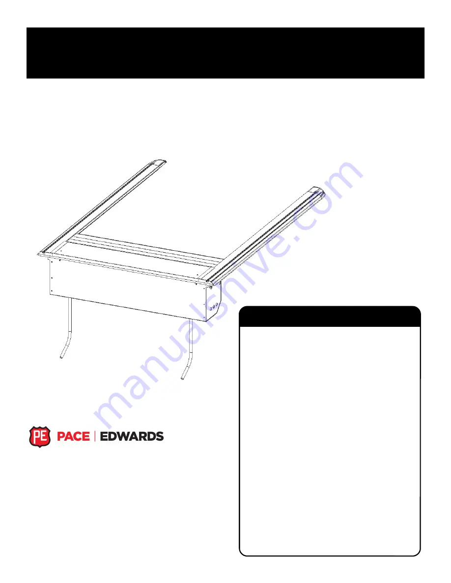 Pace Edwards UltraGroove Electric KE2003 Installation Instructions Manual Download Page 1