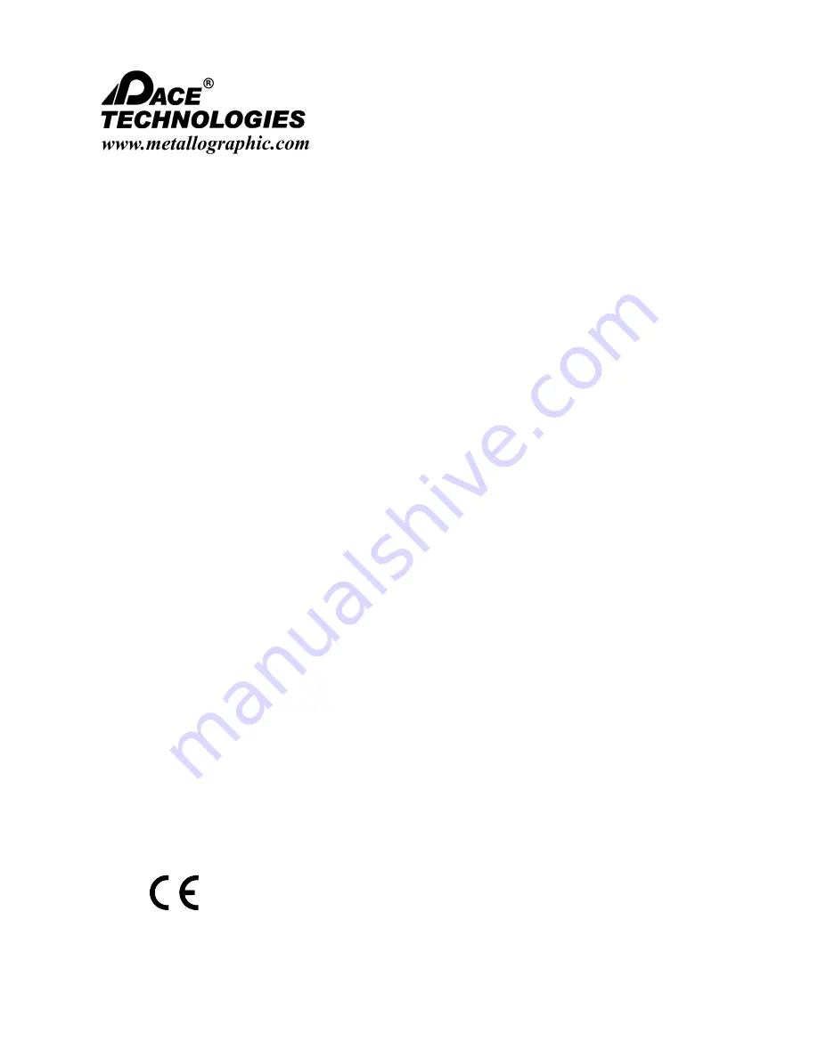 Pace Technologies MEGA-T300S Instruction Manual Download Page 8