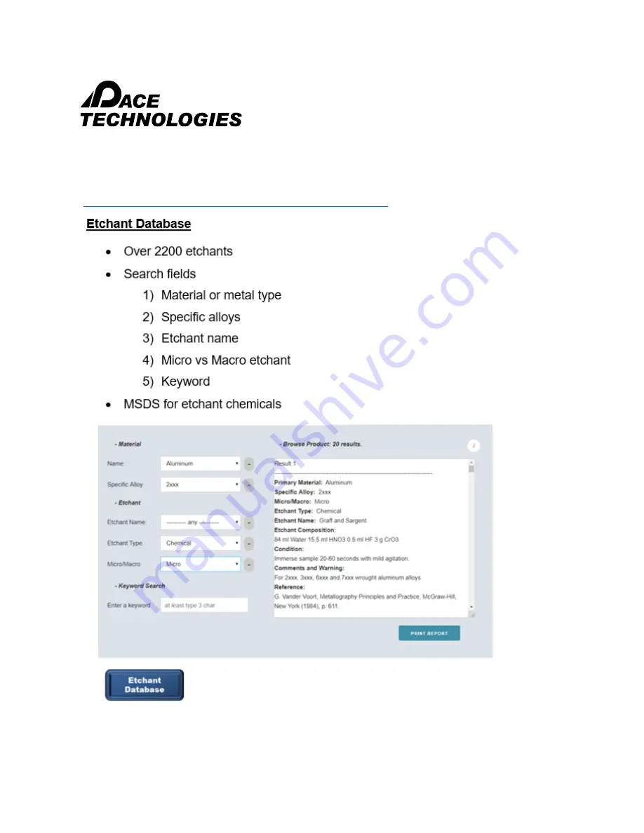 Pace Technologies PENTA 5000 Instruction Manual Download Page 12