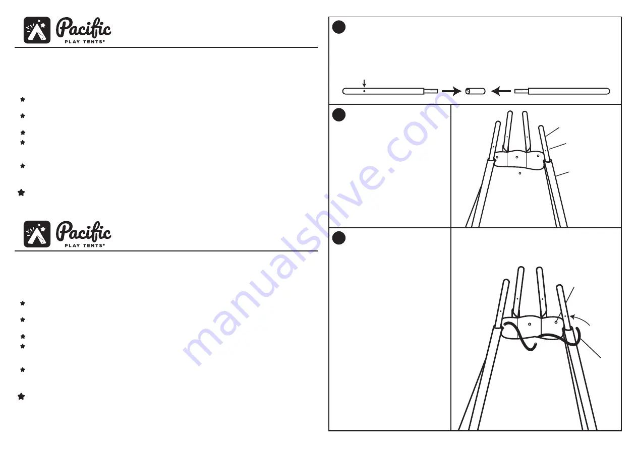 PACIFIC PLAY TENTS Teepee Скачать руководство пользователя страница 2