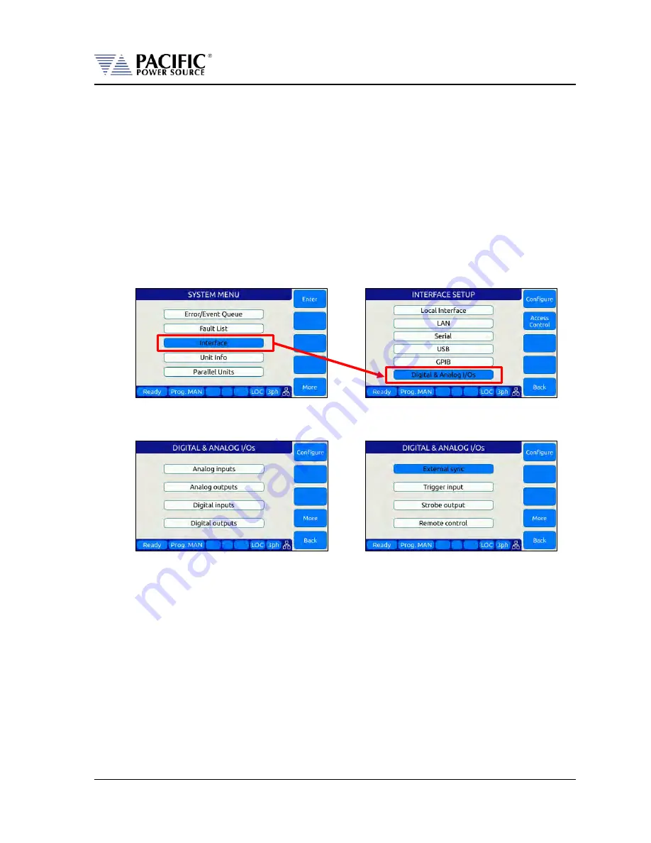 Pacific Power Source 105LMX Operation Manual Download Page 195