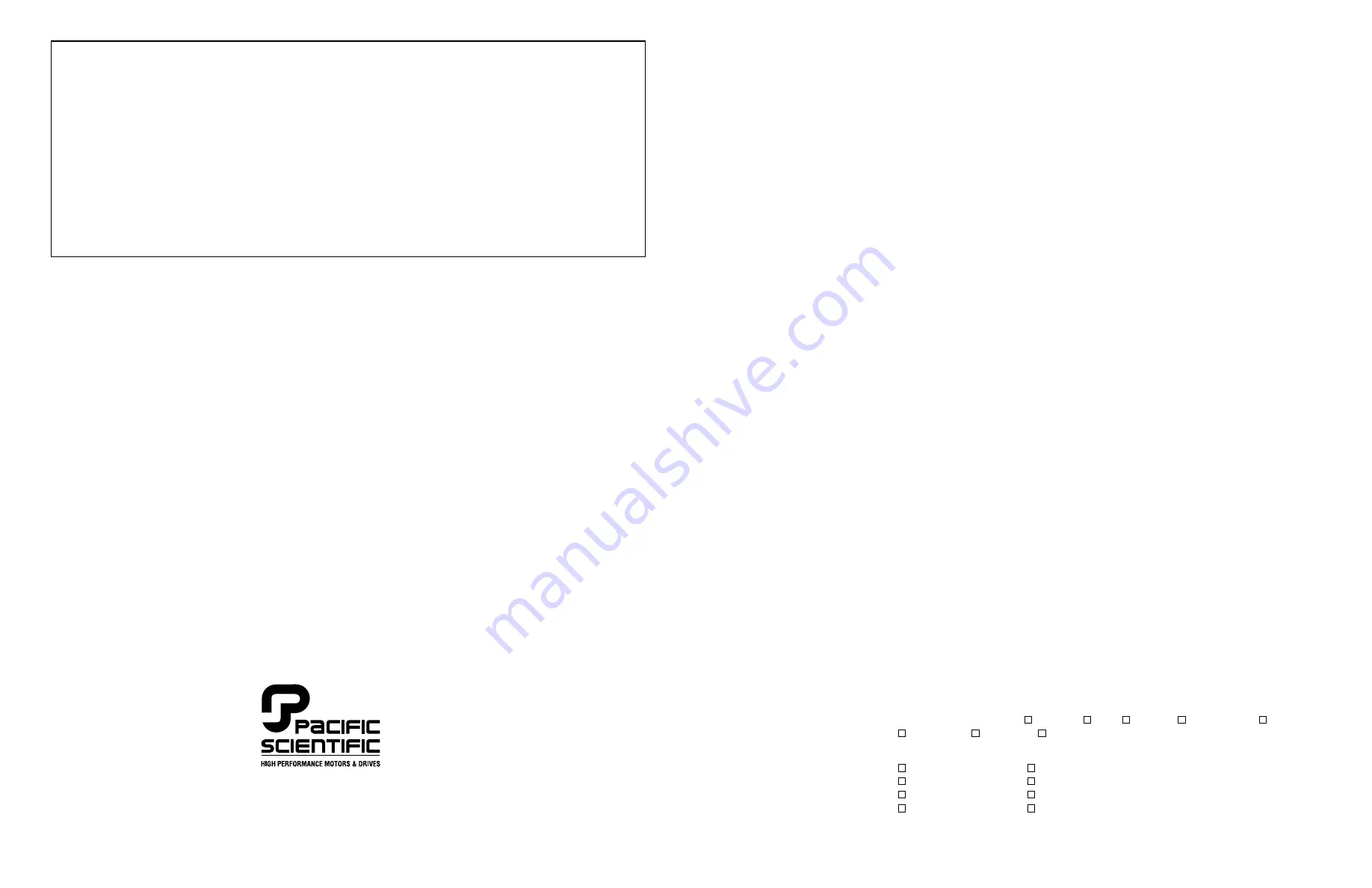 Pacific Scientific REDI-LINE DA12A-500A Скачать руководство пользователя страница 2