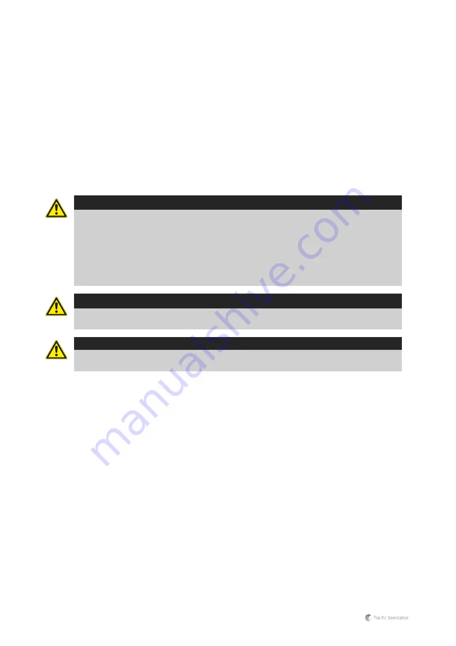 Pacific Ventilation prio 315-400 AC/EC Operation And Maintenance Instructions Download Page 7