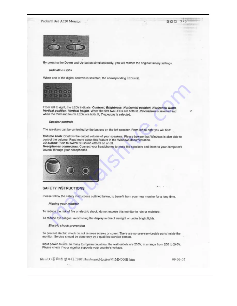 Packard Bell A520 User Manual Download Page 9