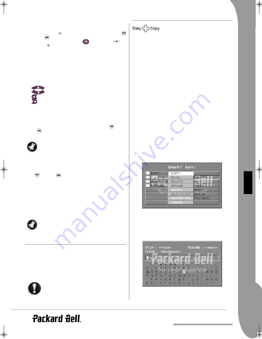 Packard Bell DVX 360 USB User Manual Download Page 57