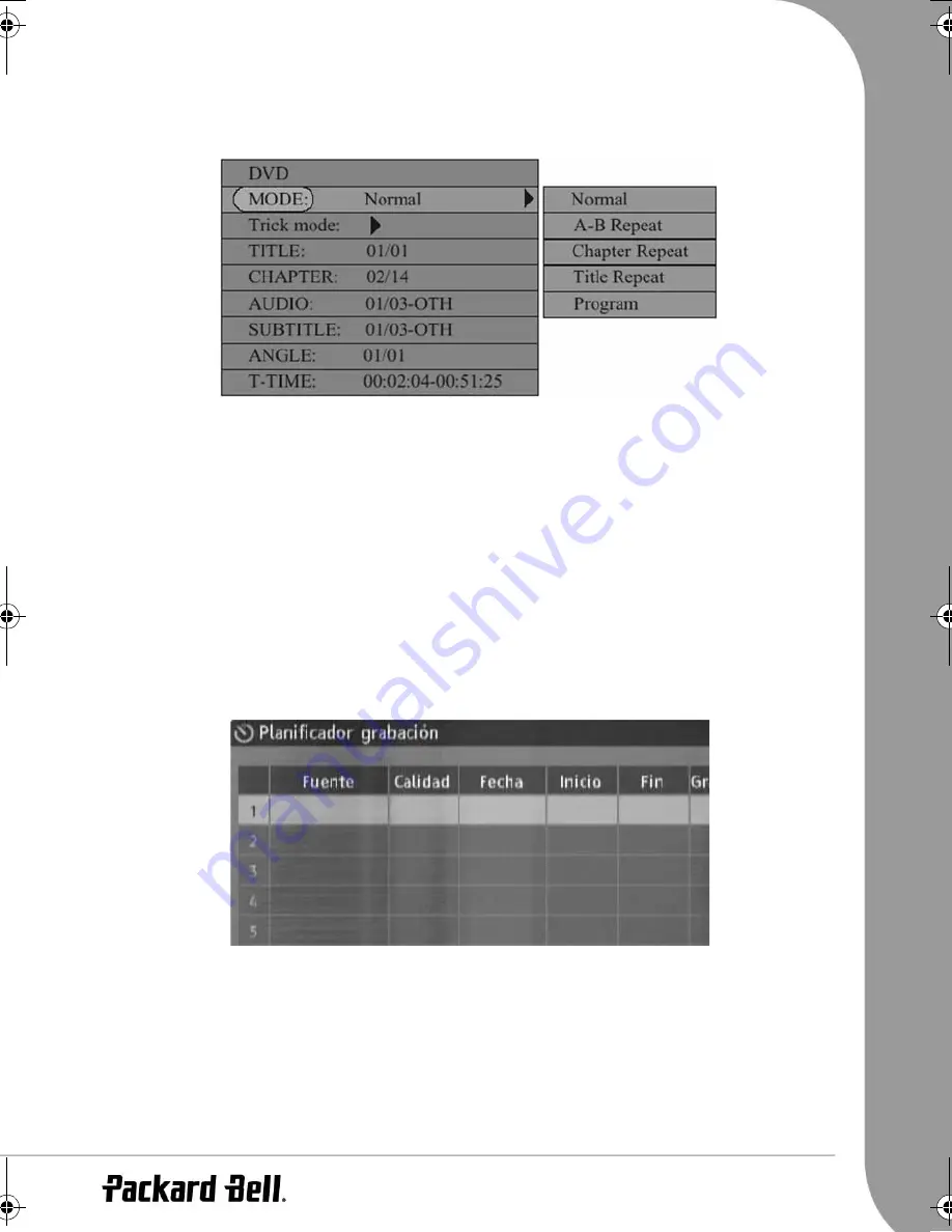 Packard Bell EHR 2080 User Manual Download Page 125