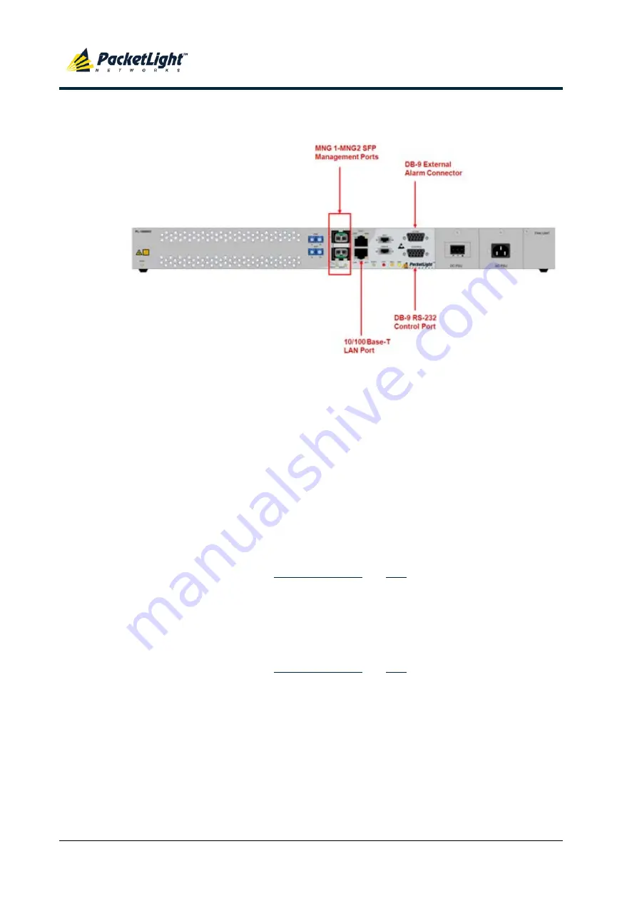 PacketLight Networks PL-1000RO 3.3 Installation And Configuration Manual Download Page 25