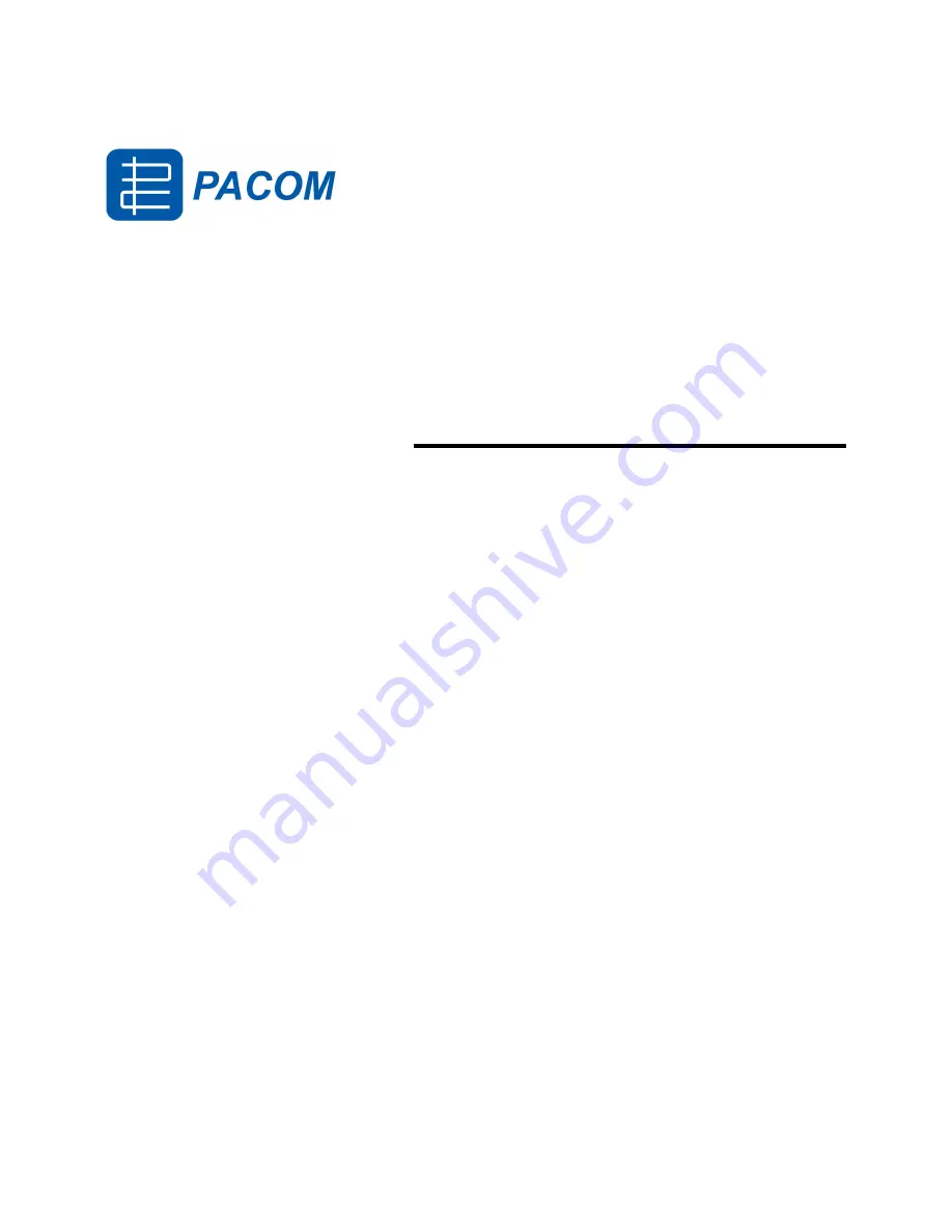 PACOM PAC-15X User Manual Download Page 1