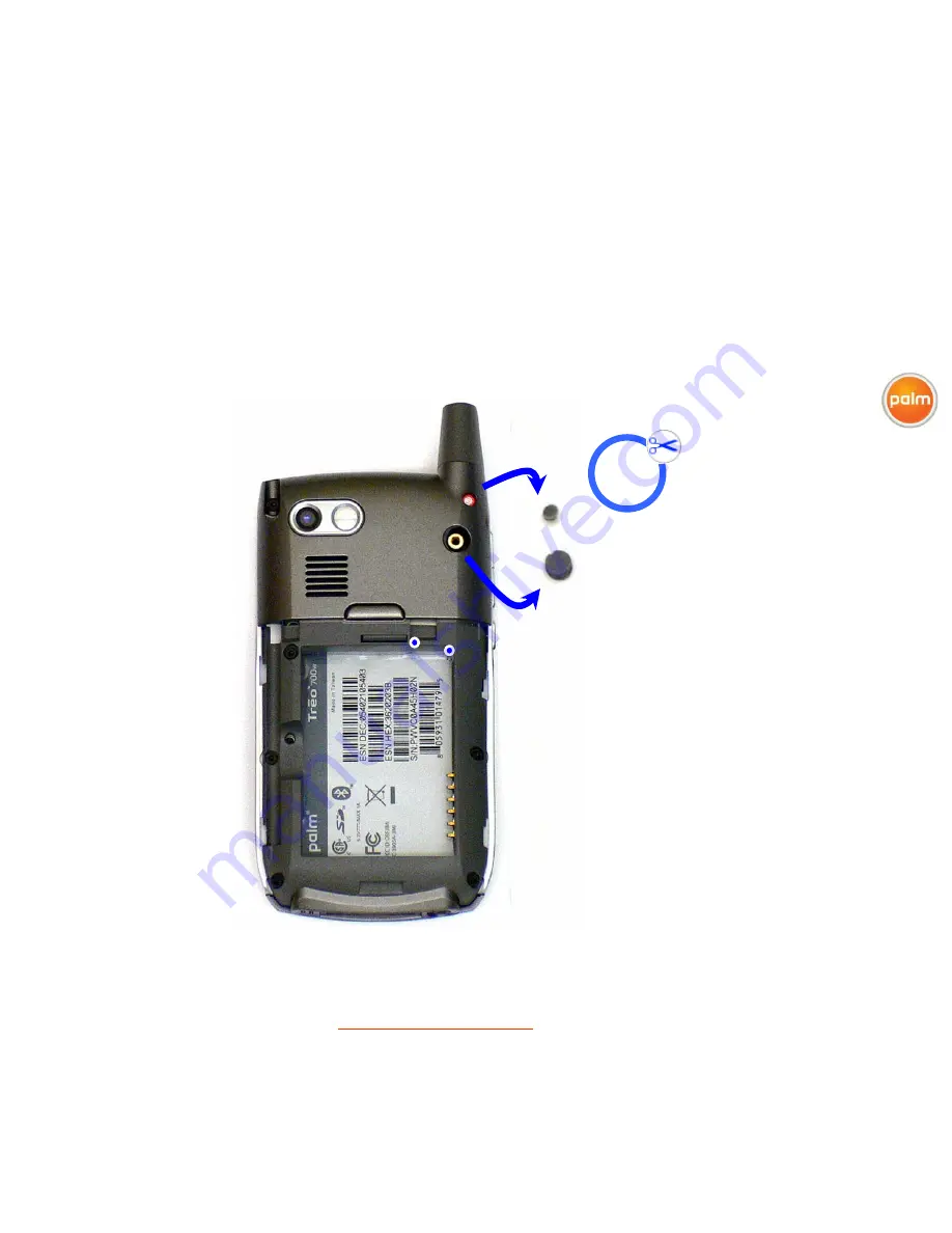 Palm 700w - Treo Smartphone 60 MB Recycling Disassembly Instructions Manual Download Page 4