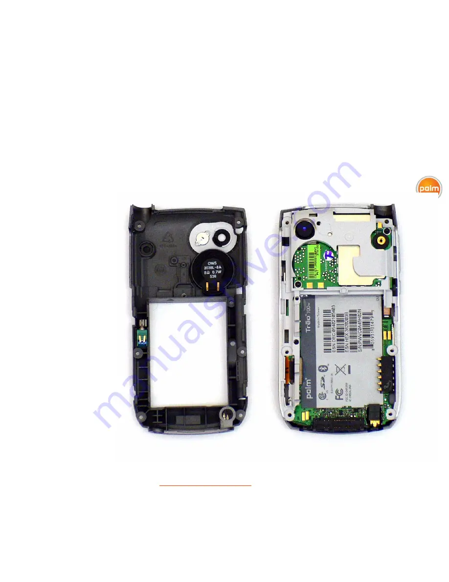 Palm 700w - Treo Smartphone 60 MB Recycling Disassembly Instructions Manual Download Page 8