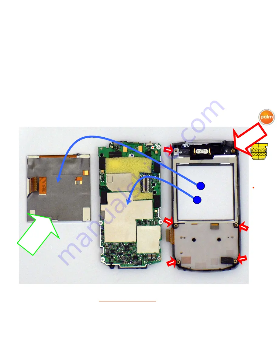 Palm 700w - Treo Smartphone 60 MB Recycling Disassembly Instructions Manual Download Page 11