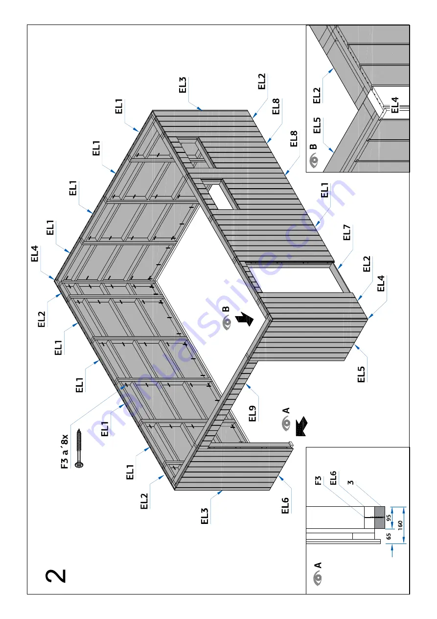 Palmako Andre EL18-4555-3 Installation Manual Download Page 9