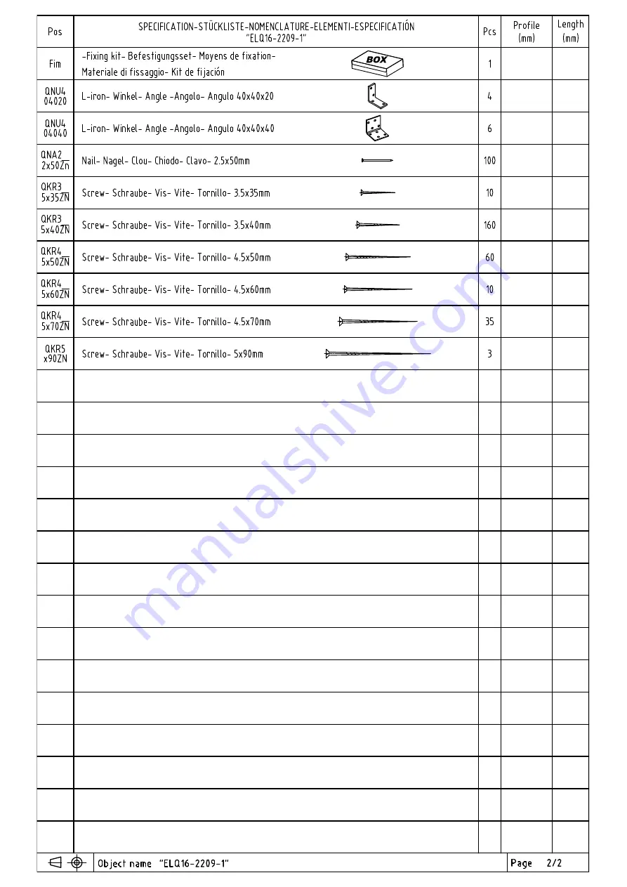 Palmako ELQ16-2209-1 Installation Manual Download Page 18