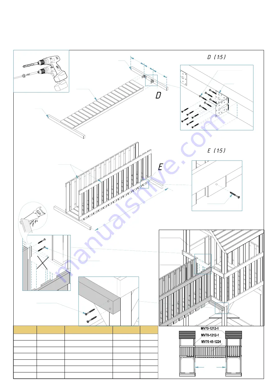 Palmako MV70-1212-1 Assembly, Installation And Maintenance Manual Download Page 13