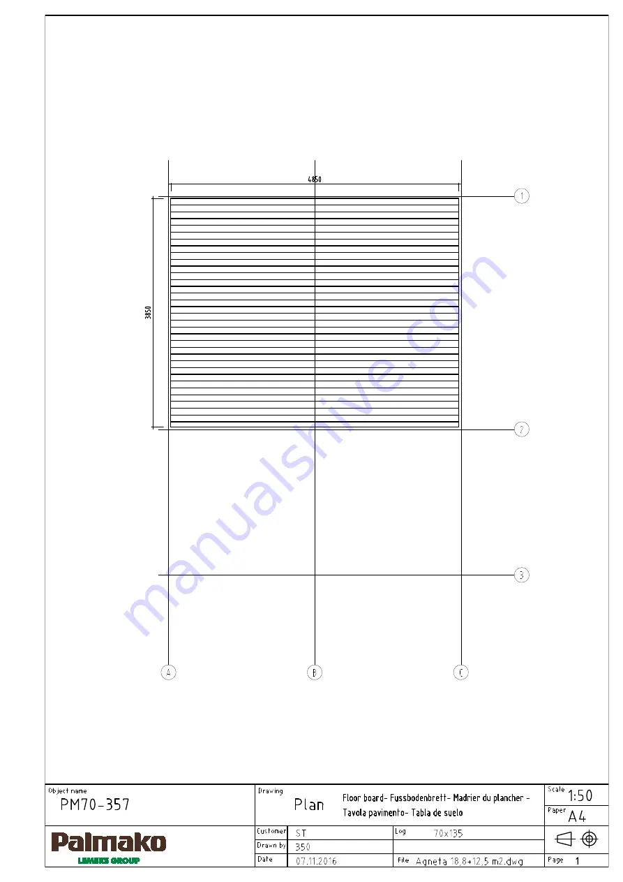 Palmako PM70-357 Installation Manual Download Page 19