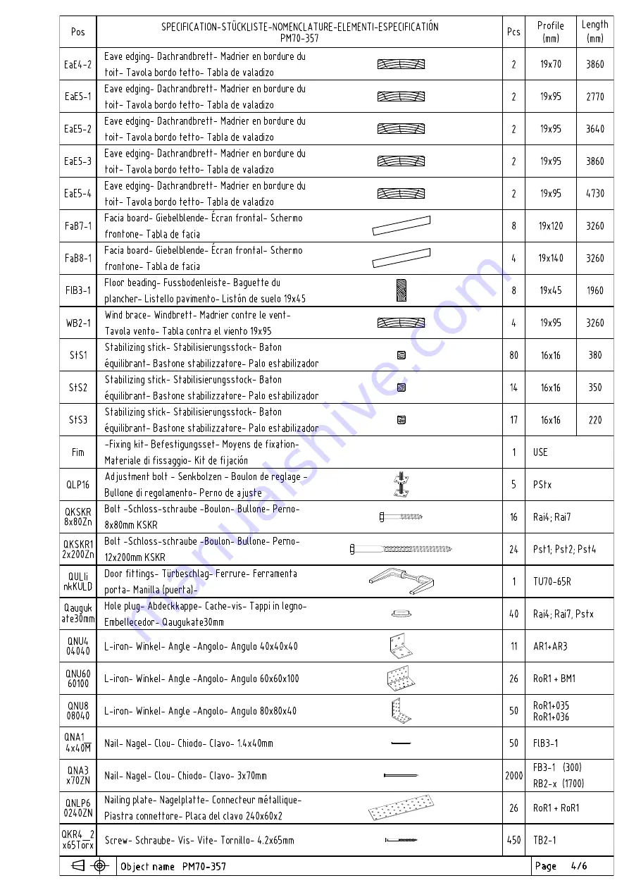 Palmako PM70-357 Installation Manual Download Page 30