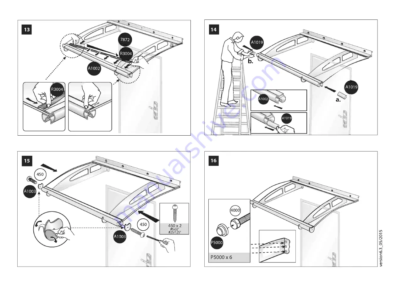 Palram Aquila 1500 Manual Download Page 23