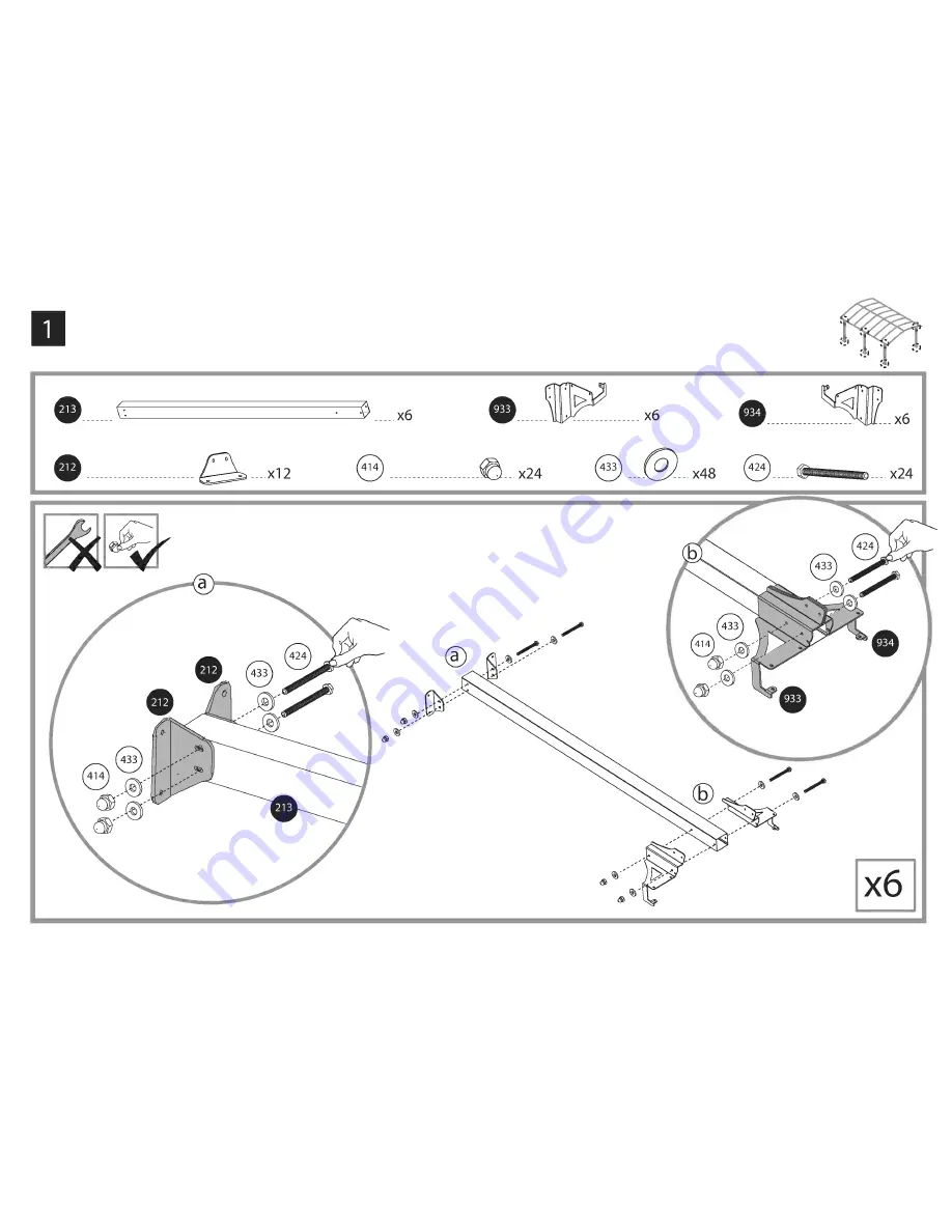 Palram Arcadia 5000 Carport Скачать руководство пользователя страница 13