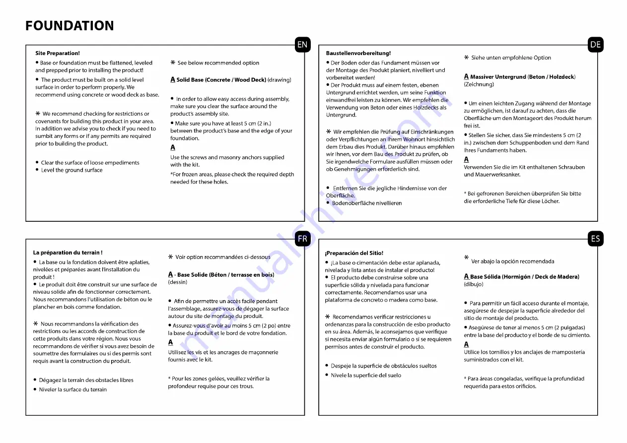 Palram Ledro 4300 Assembly Manual Download Page 3