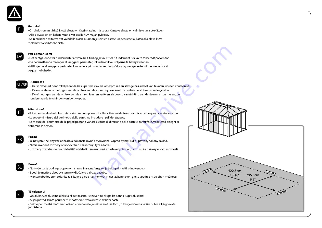 Palram Ledro 4300 Скачать руководство пользователя страница 9