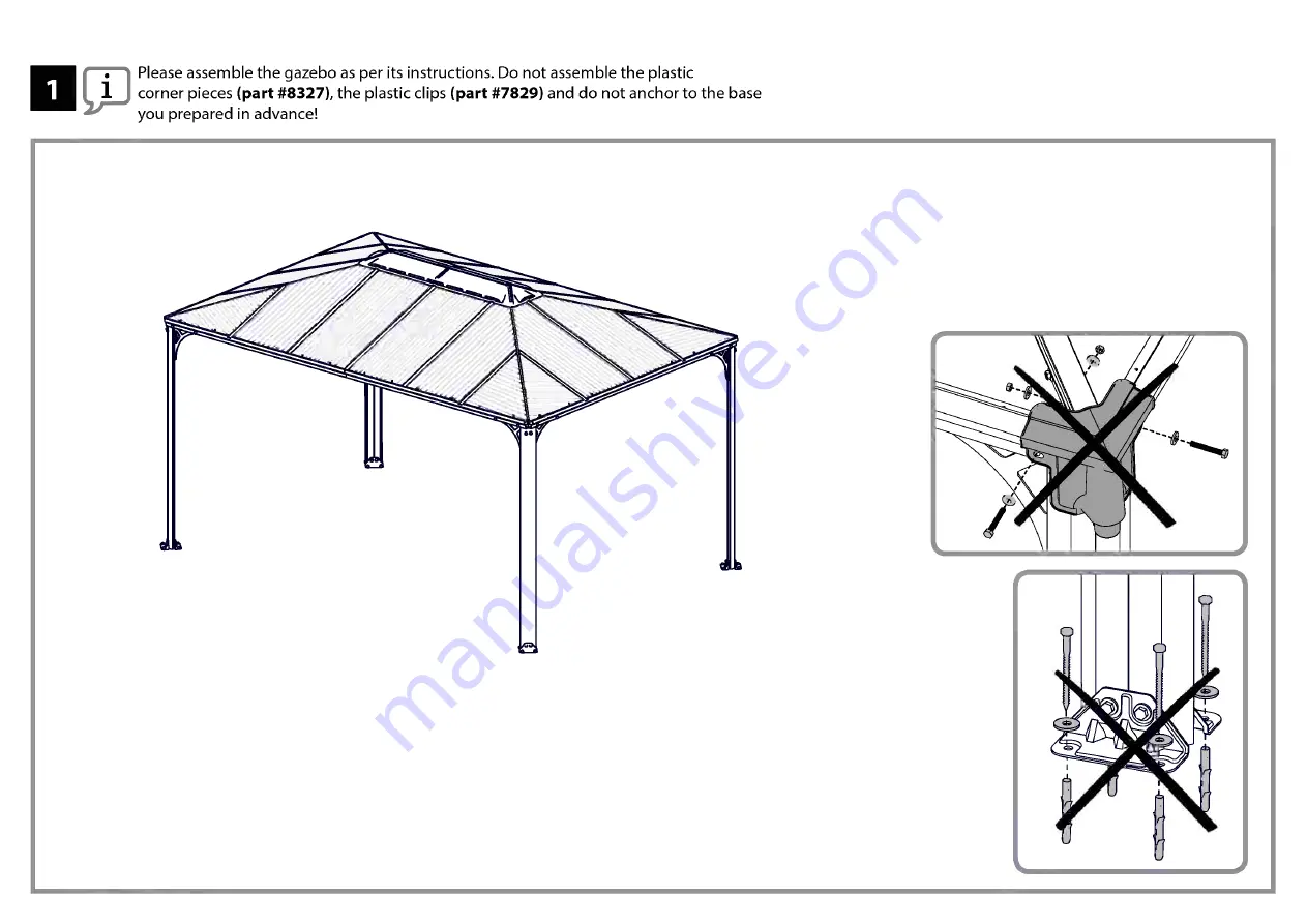 Palram Ledro 4300 Assembly Manual Download Page 32