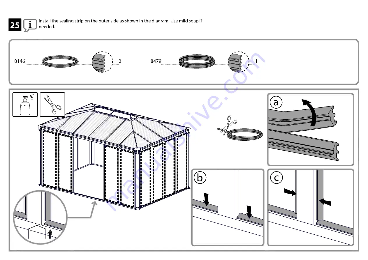 Palram Ledro 4300 Assembly Manual Download Page 56