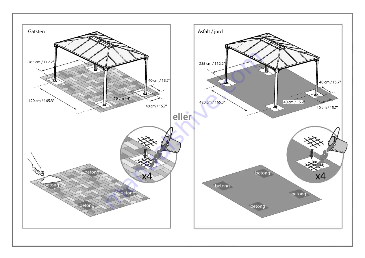 Palram Martinique 4300 Instructions Manual Download Page 26