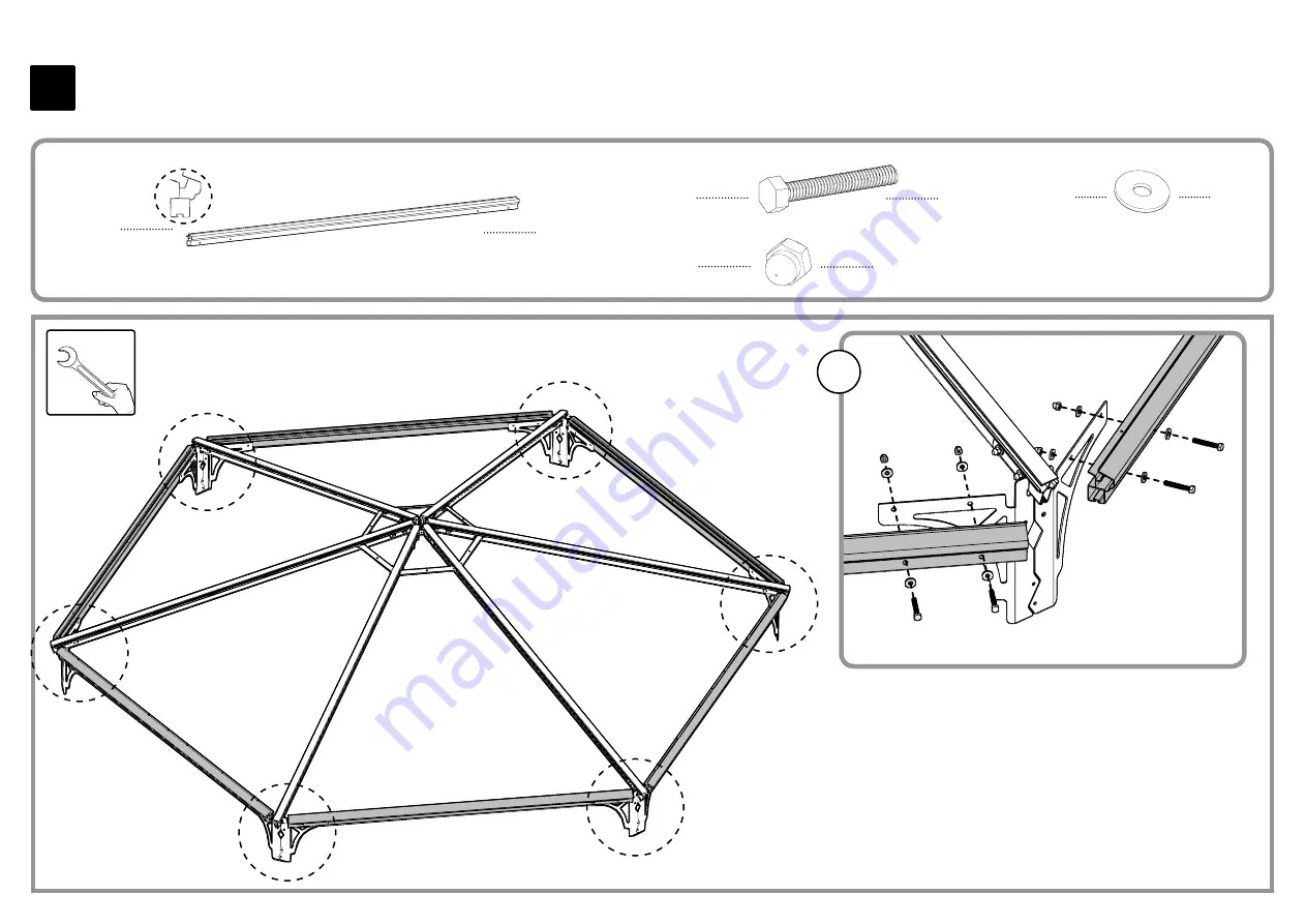 Palram Monaco HG9160 Assembly Instructions Manual Download Page 13