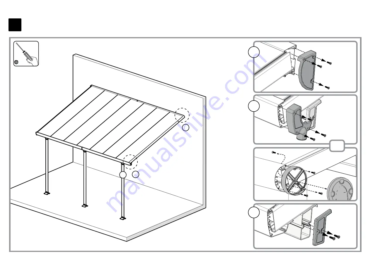 Palram PATIO COVER EZ LINK Manual Download Page 24