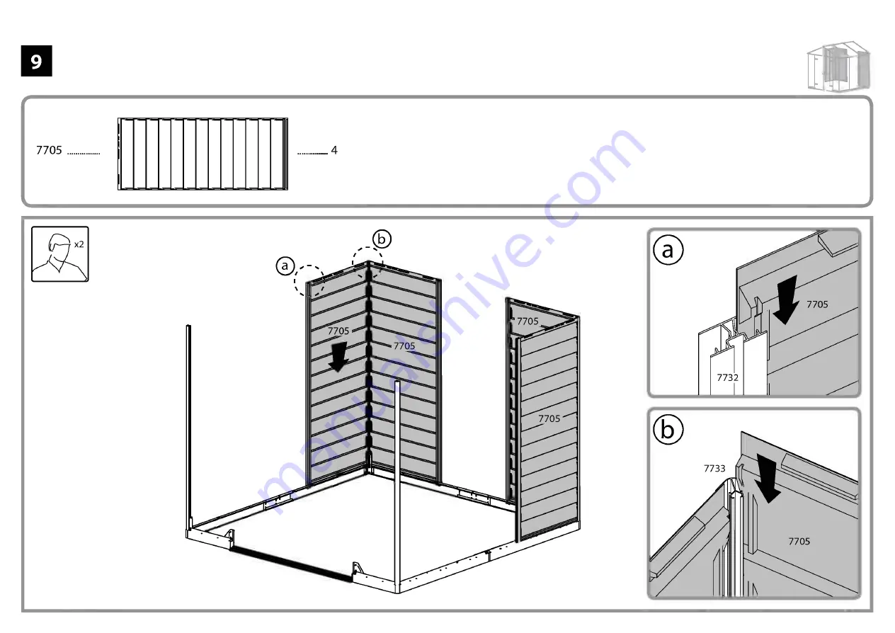 Palram Sky Light 8x12 Instructions Manual Download Page 18