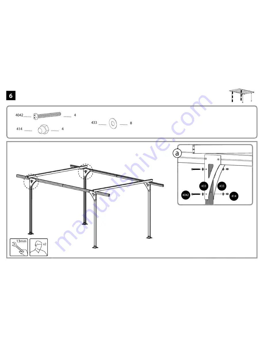 Palram Verona 5000 Carport Скачать руководство пользователя страница 21