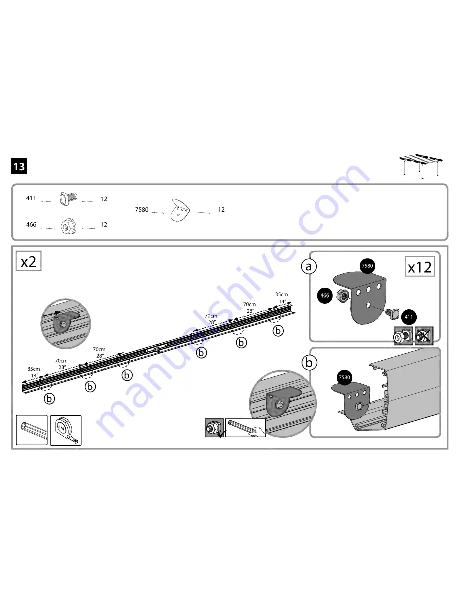 Palram Verona 5000 Carport Скачать руководство пользователя страница 28