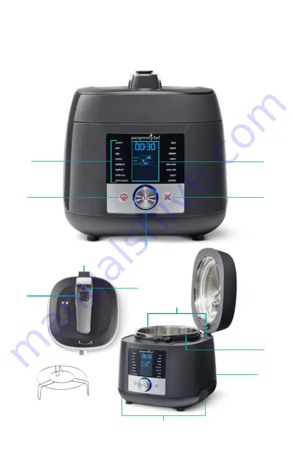 pampered chef Deluxe Multi Cooker Cooking Manual Download Page 3