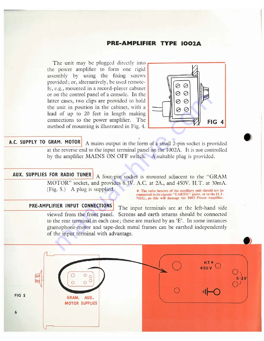 Pamphonic 1002 Installing And Operating Instructions Download Page 6