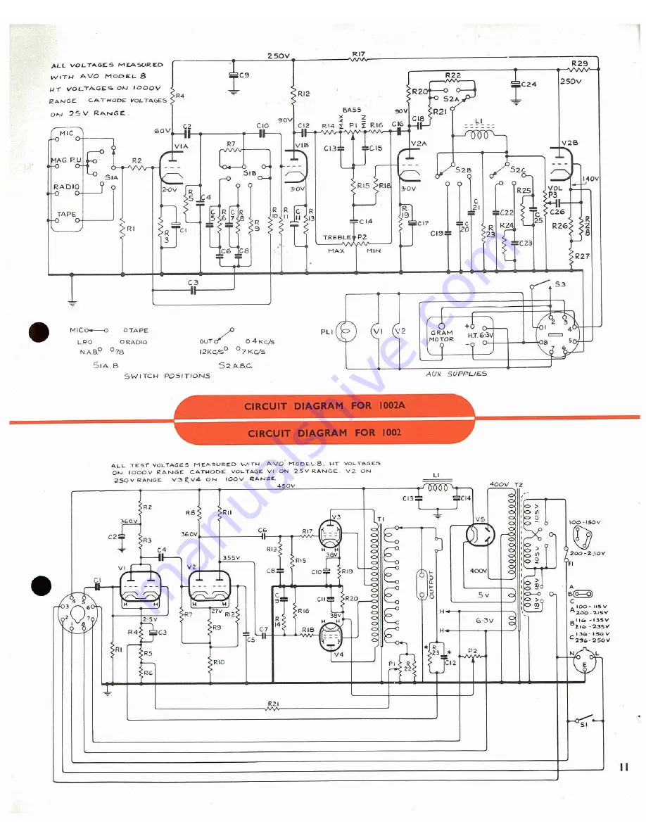 Pamphonic 1002 Скачать руководство пользователя страница 11