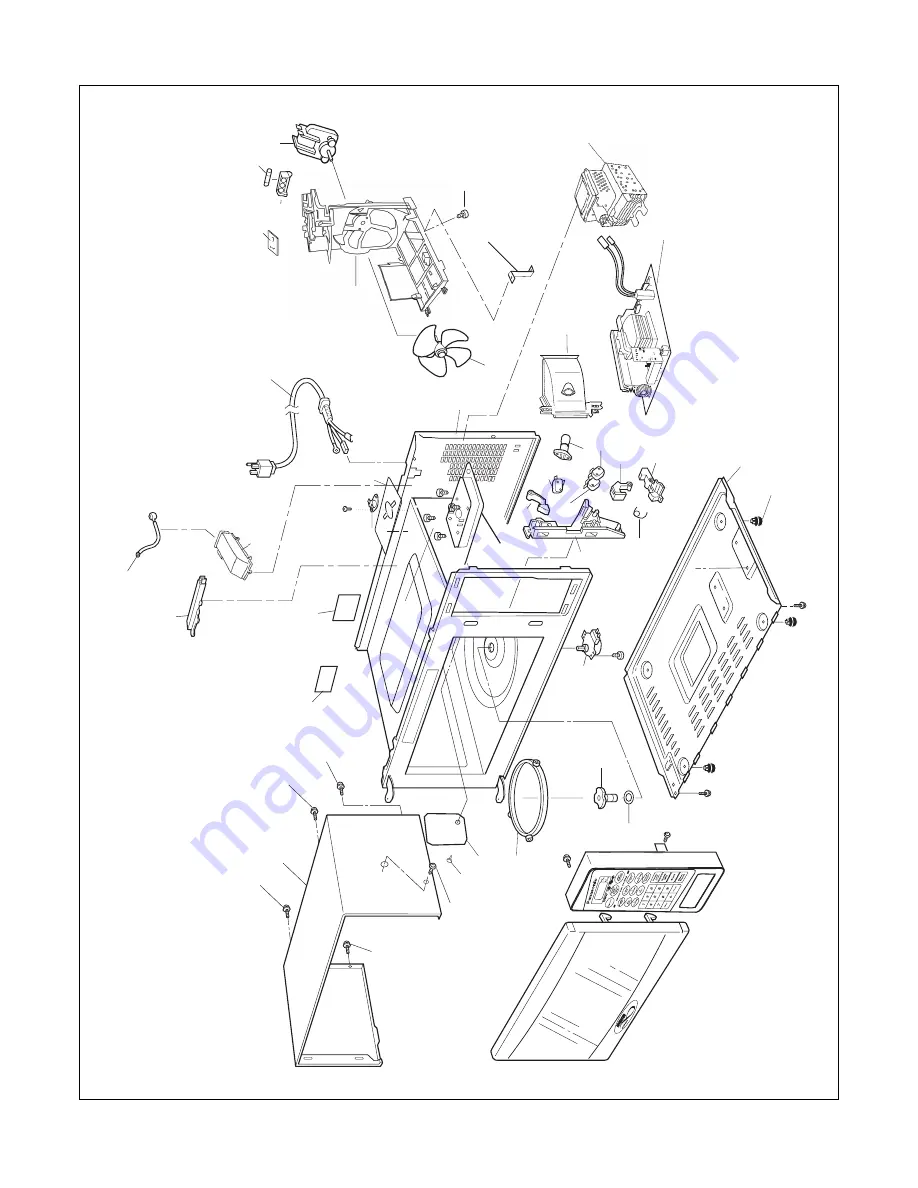 Panasonic 1100W - Sharp 1 CF Microwave Service Manual Download Page 25