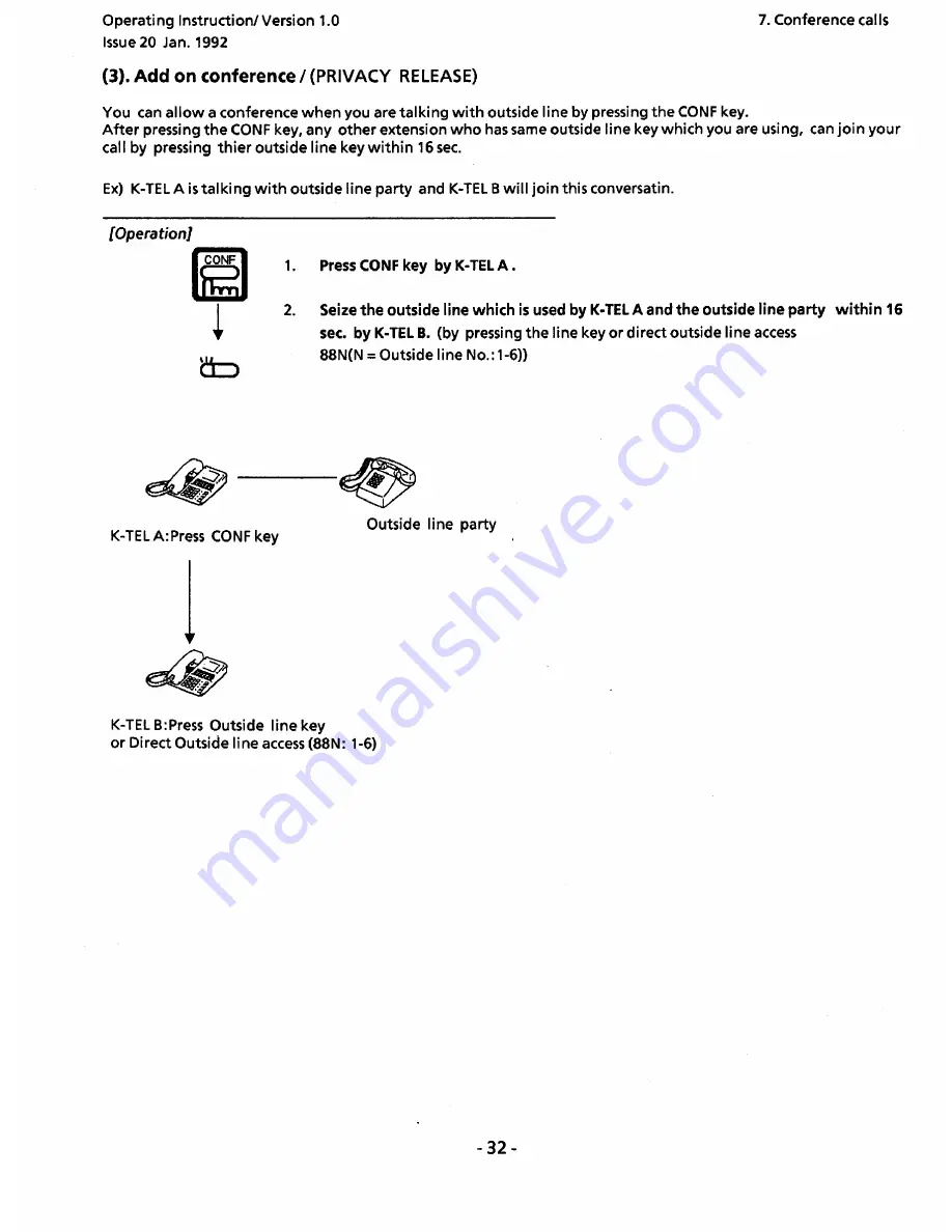 Panasonic 308UK Operating Instructions Manual Download Page 36