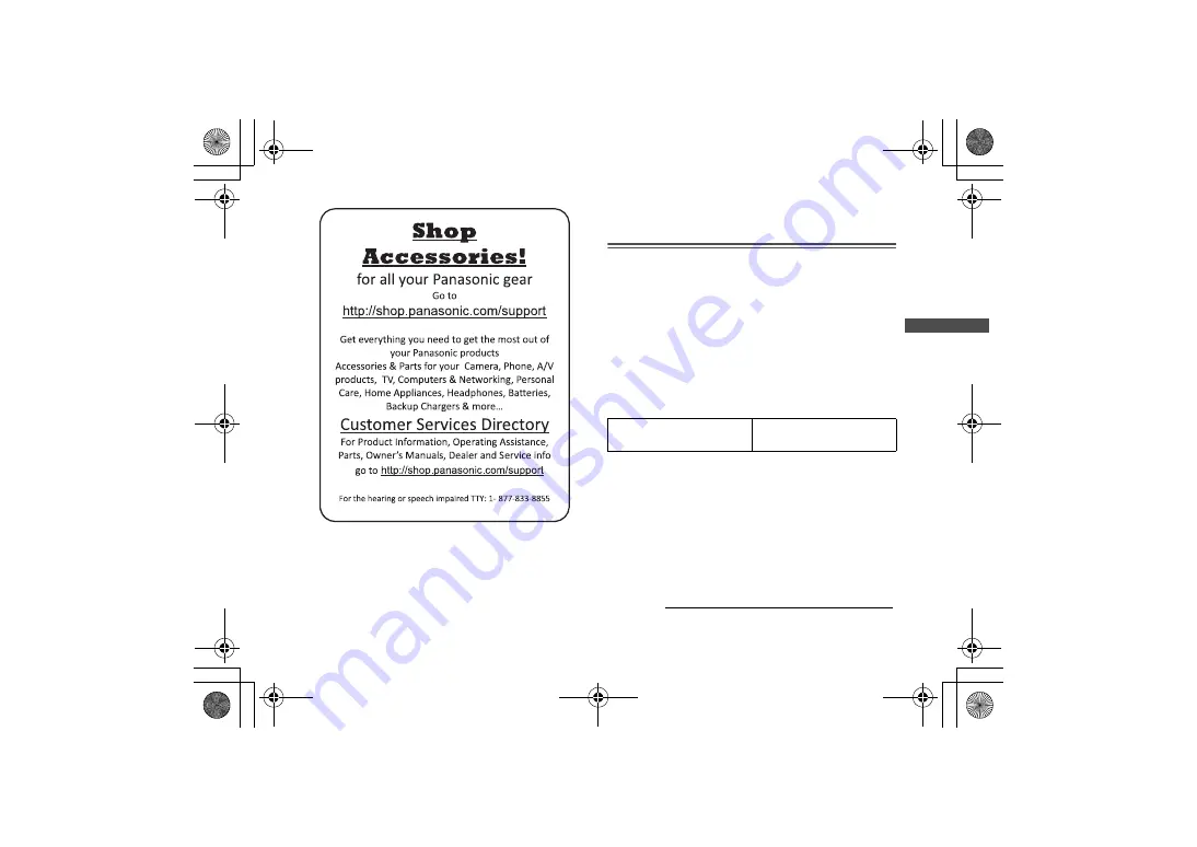 Panasonic 5025232921003 Скачать руководство пользователя страница 27