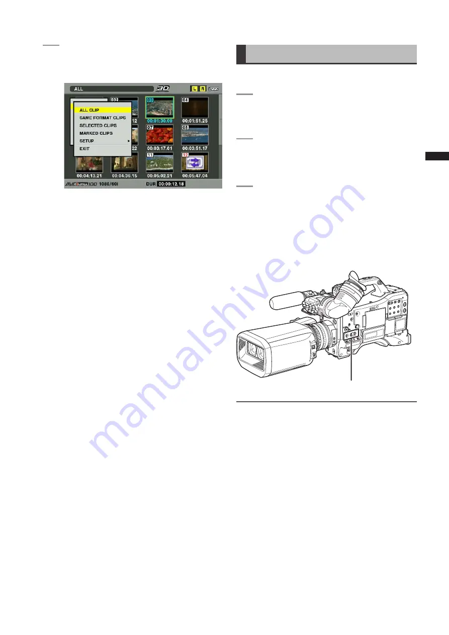 Panasonic AG-3DP1G Operating Instructions Manual Download Page 95