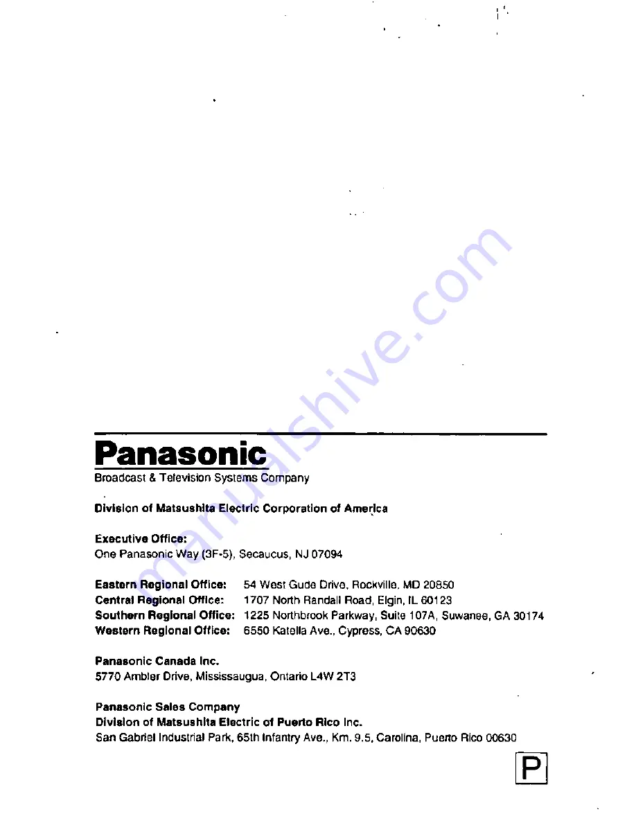 Panasonic AG-A571 User Manual Download Page 12