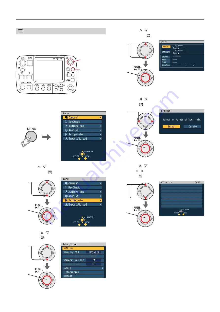 Panasonic AG-CPD20P Operating Instructions Manual Download Page 38