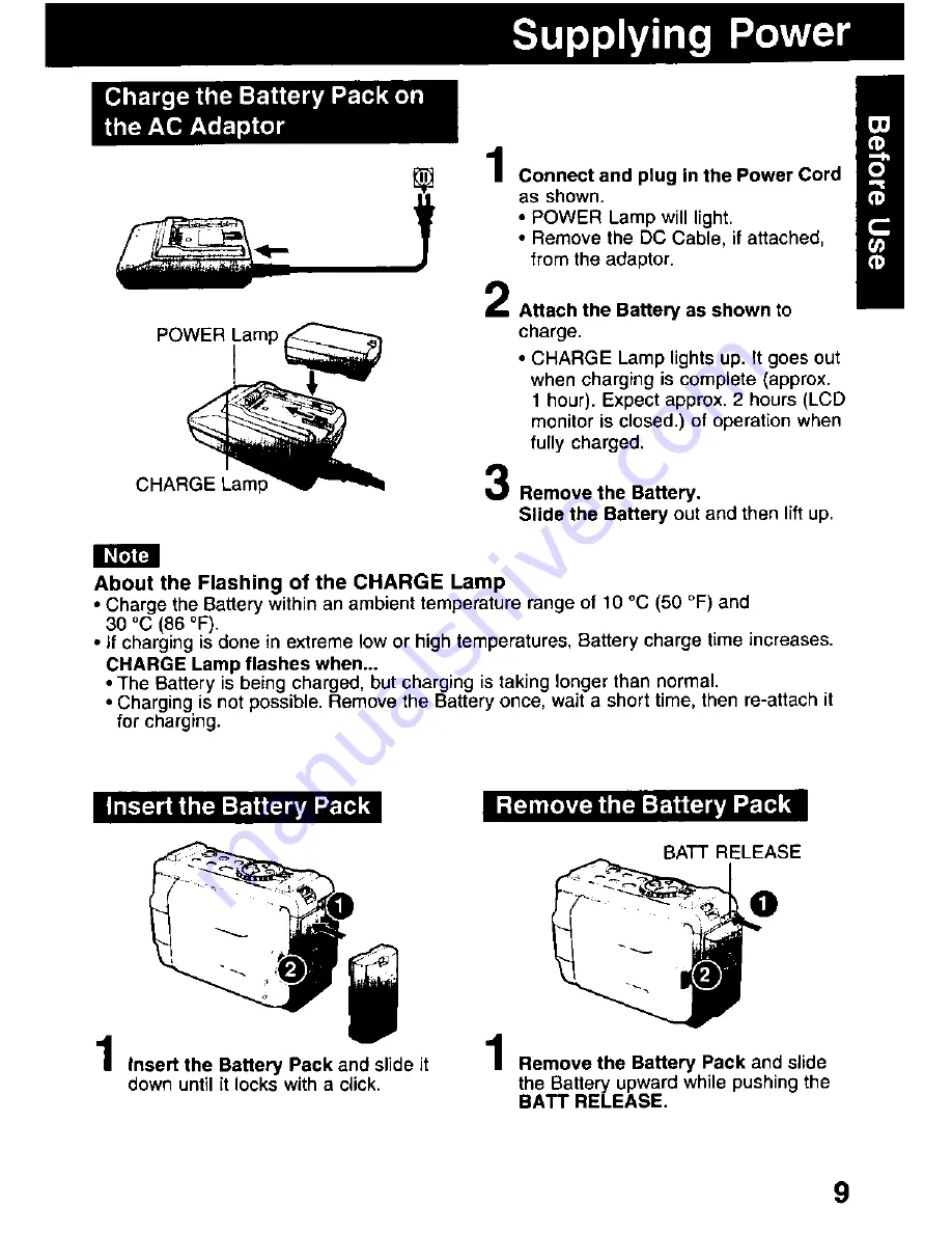 Panasonic AG-DV11DC P Operating Instructions Manual Download Page 9