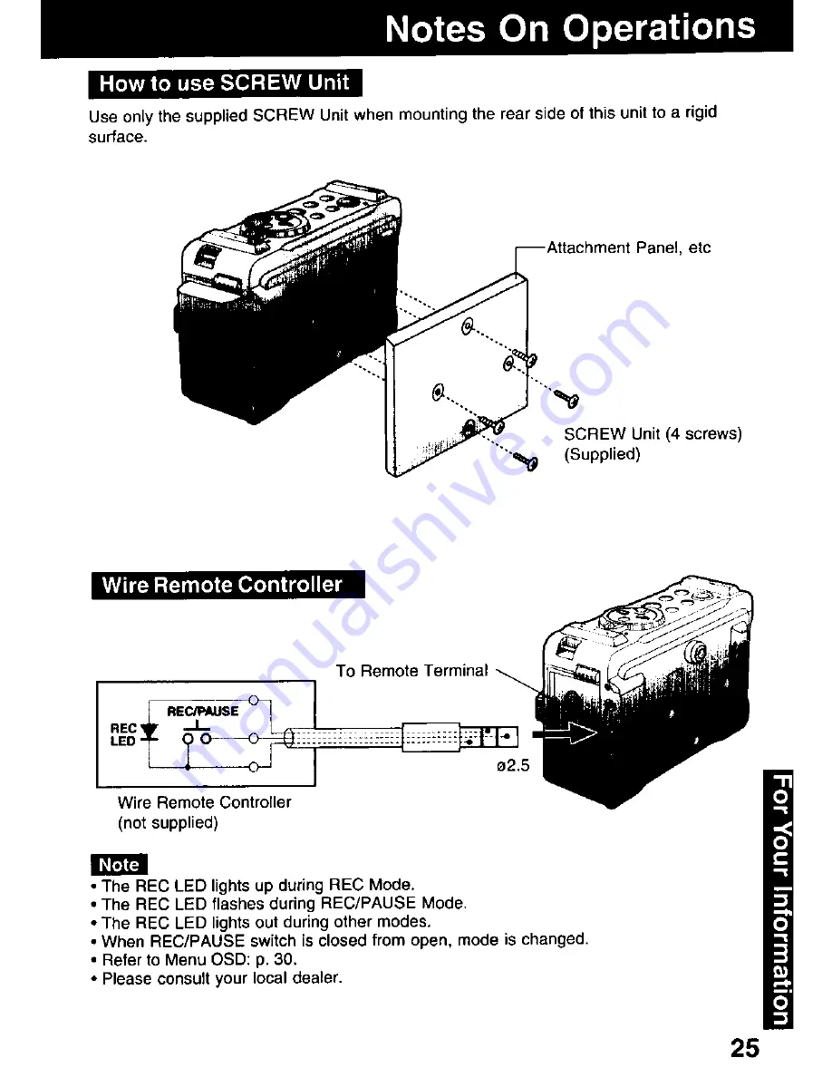 Panasonic AG-DV11DC P Скачать руководство пользователя страница 25