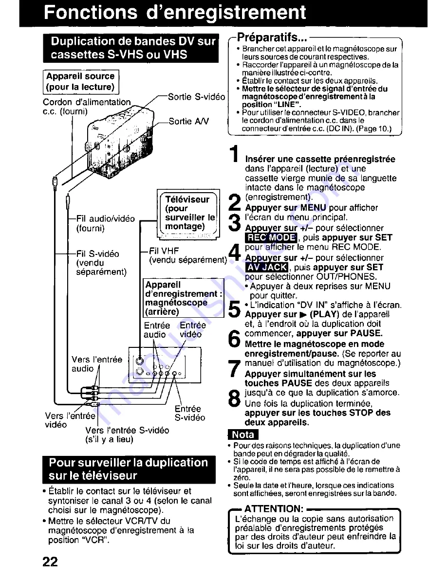 Panasonic AG-DV11DC P Скачать руководство пользователя страница 58