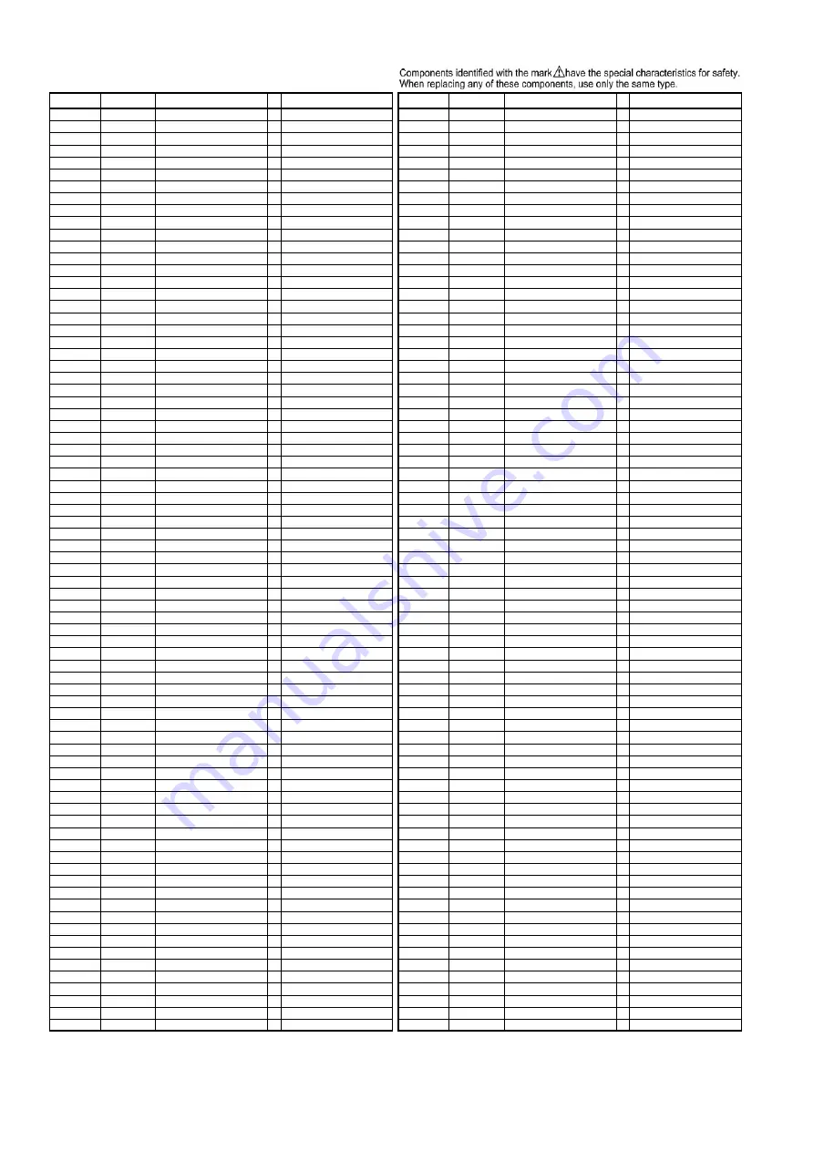 Panasonic AG-DVC180 Parts List Download Page 11