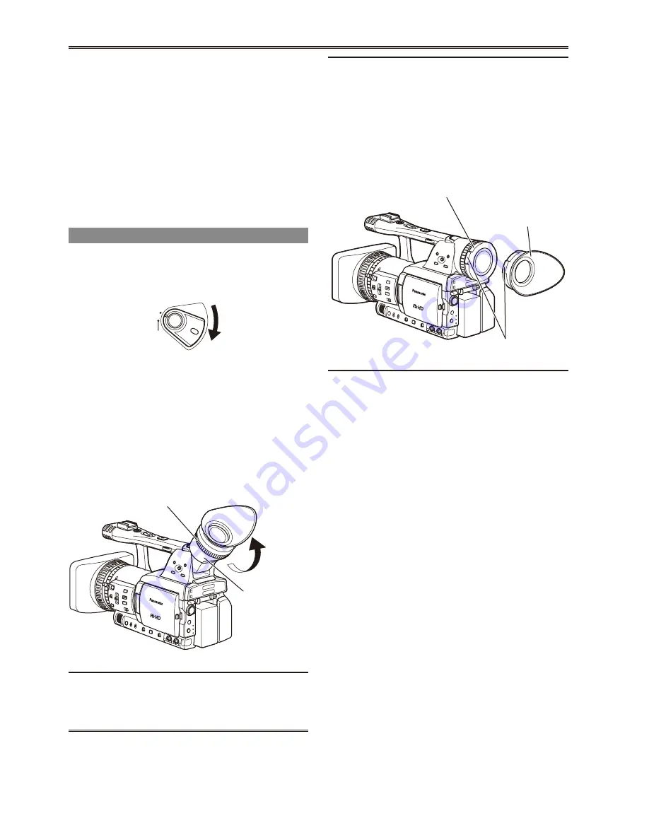 Panasonic AG HPX170 - Pro 3CCD P2 High-Definition Camcorder Operating Instructions Manual Download Page 20