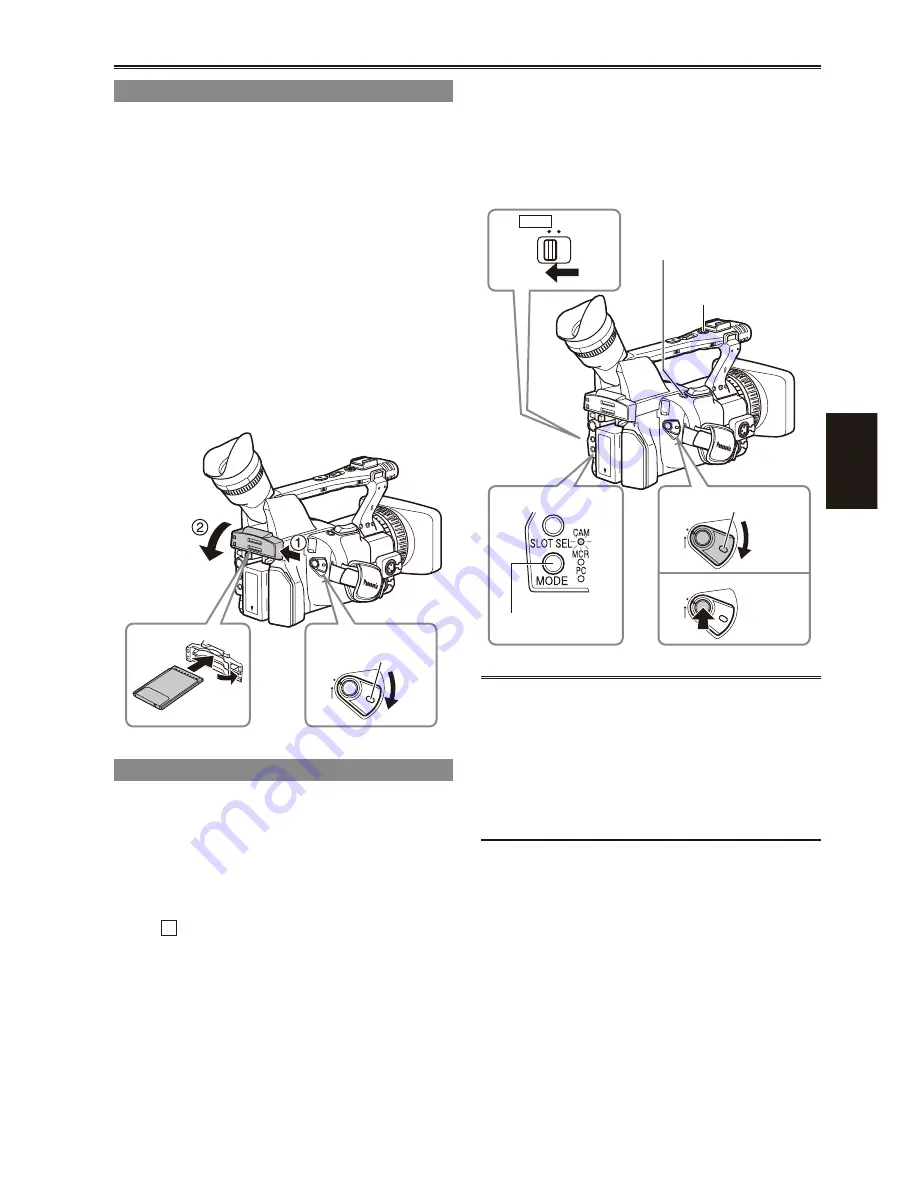 Panasonic AG HPX170 - Pro 3CCD P2 High-Definition Camcorder Operating Instructions Manual Download Page 25