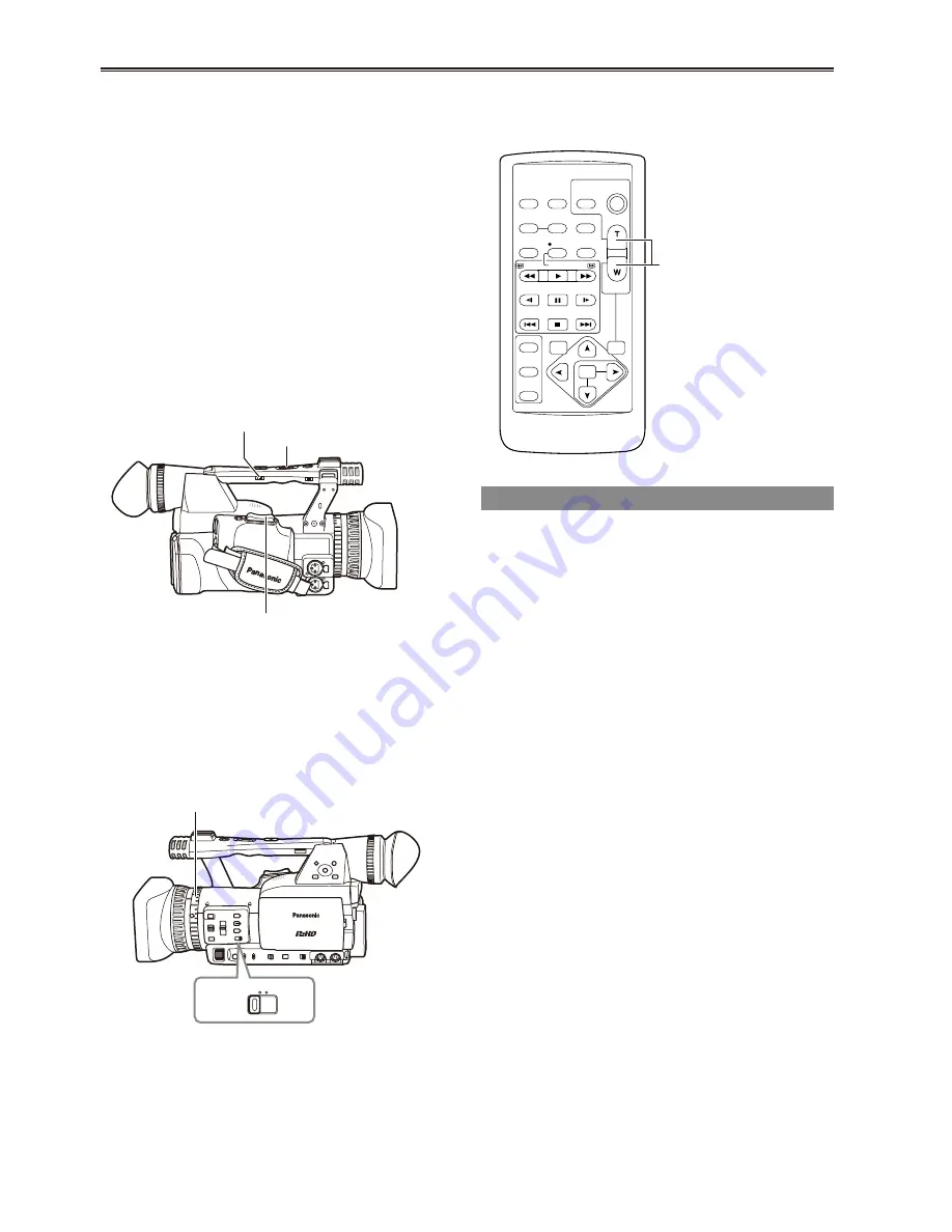 Panasonic AG HPX170 - Pro 3CCD P2 High-Definition Camcorder Operating Instructions Manual Download Page 30