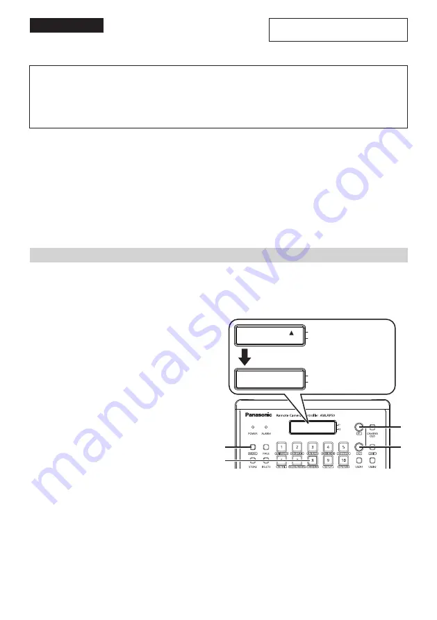 Panasonic AG-MDC20MC Instruction Manual Download Page 7