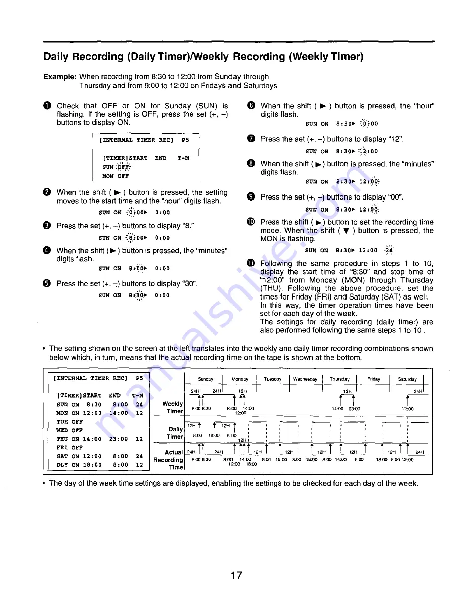 Panasonic AG-TL350P Operating Instructions Manual Download Page 17